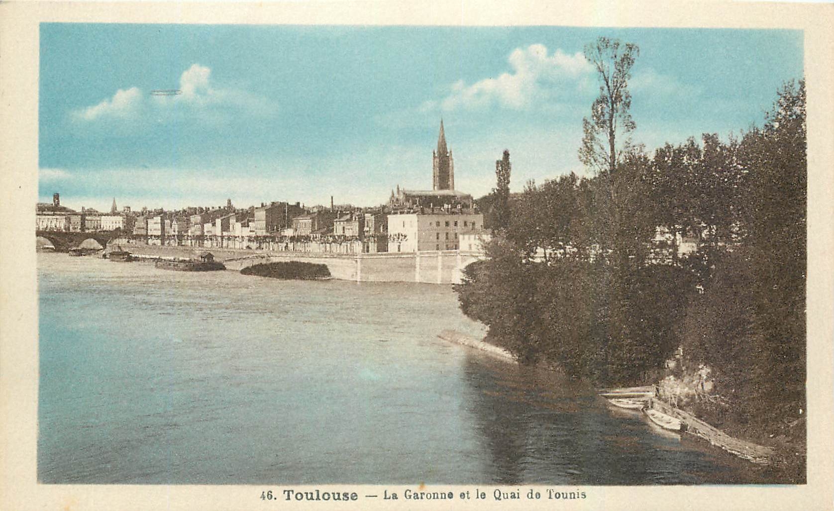 Toulouse — La Garonne et le Quai de Tounis — Éd. Maiau