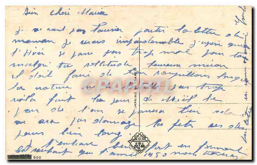 CPA Bonne et Heureuse Annee  — Verso