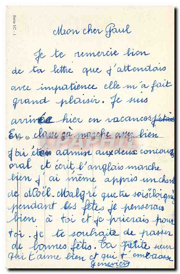 CPA Joyeux Noel  — Rückseite