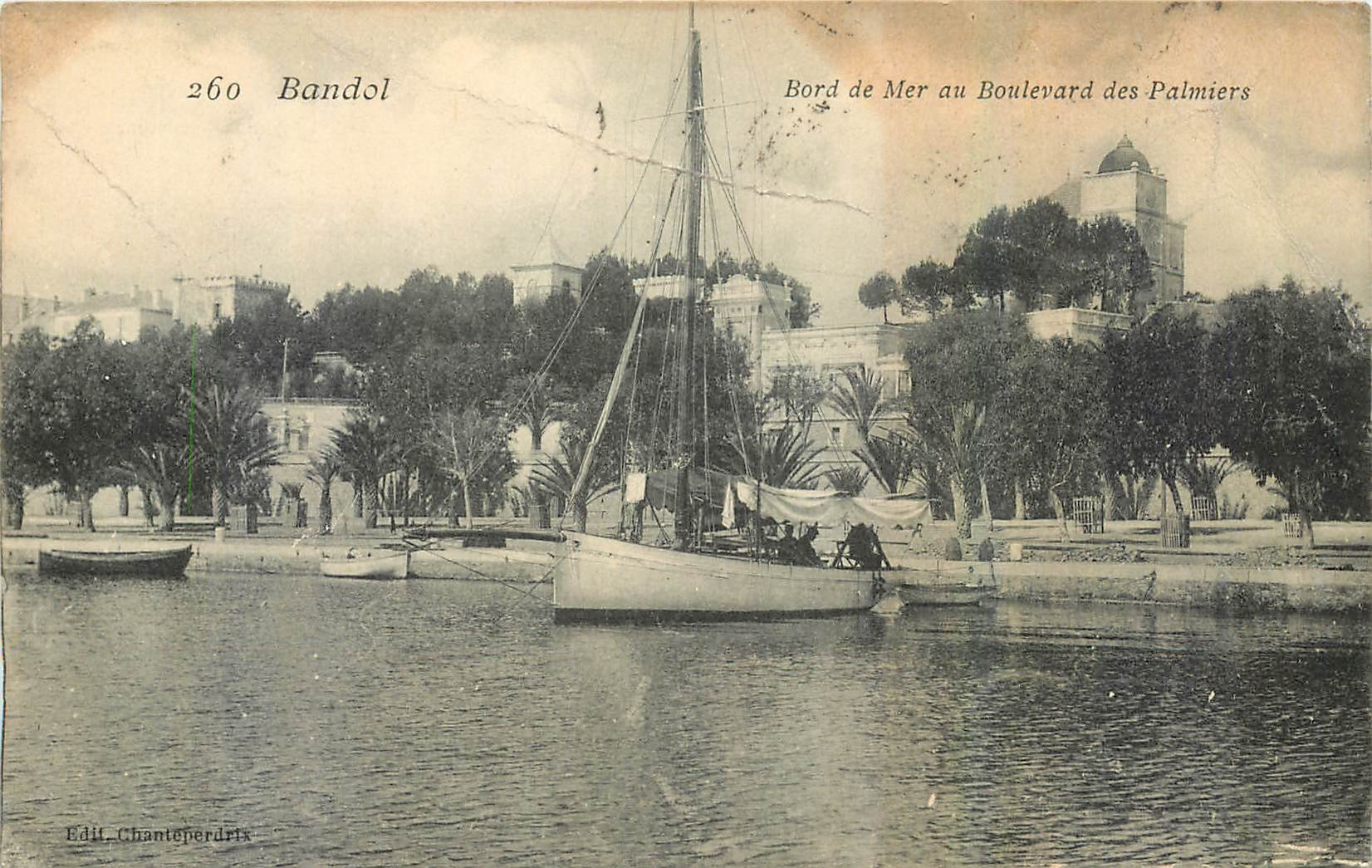 CPA Bandol Bord de Mer au Boulevard des Palmiers 
