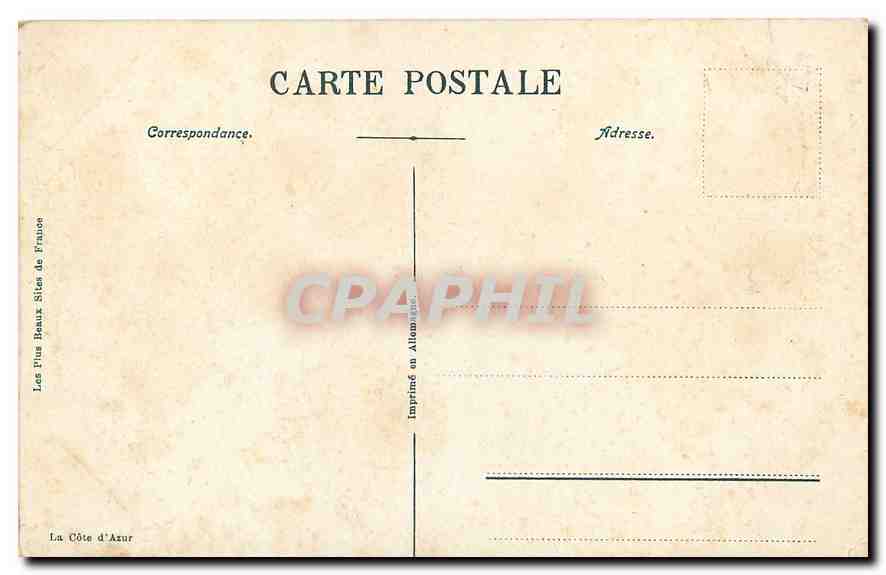 CPA Menton Cap Martin Le Grand Hotel au loin Monte Carlo Vue prise en aeroplane  — Rückseite