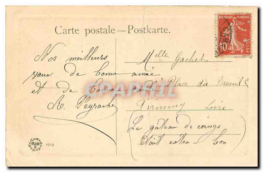 CPA Moutons au Paturage Kaufmann — Rückseite