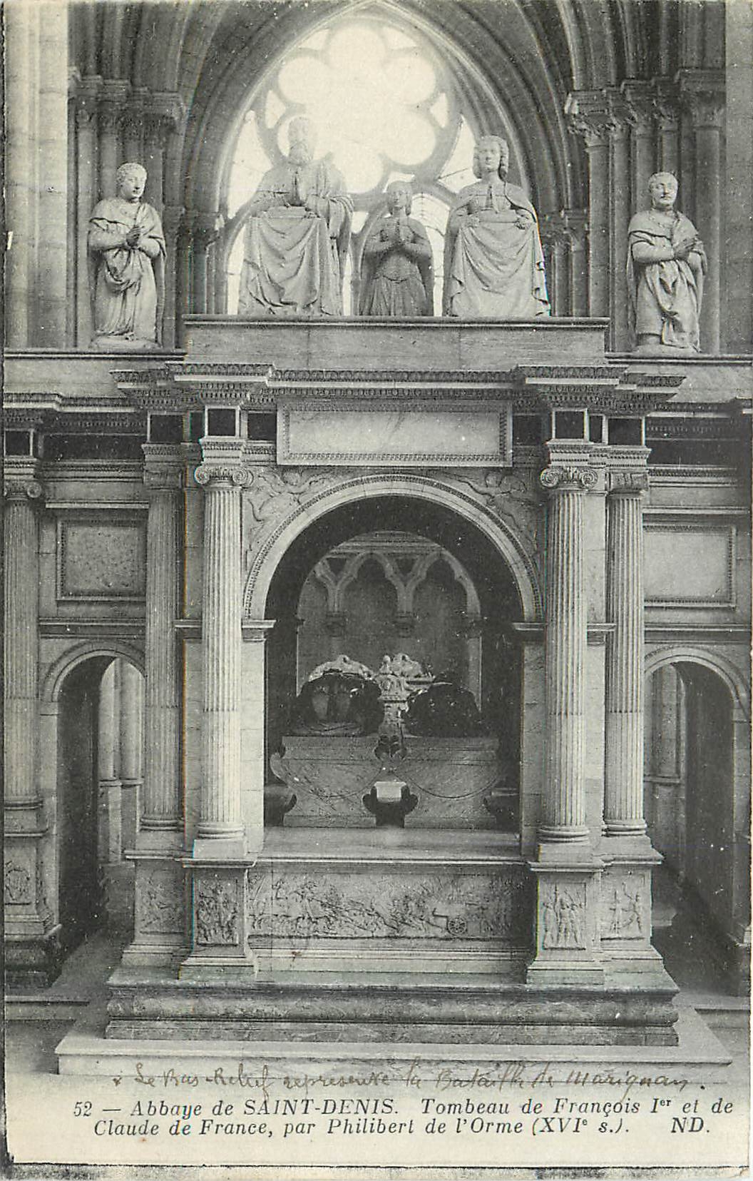 CPA Abbaye de Saint Denis Tombeau de Francois I et de Claude de France par Philibert de l'Orme 