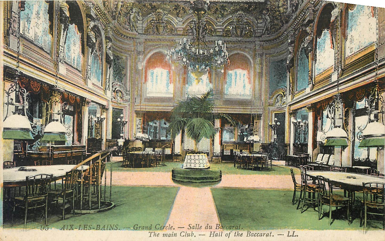 CPA Aix les Bains Grand Cercle Salle du Baccarat 