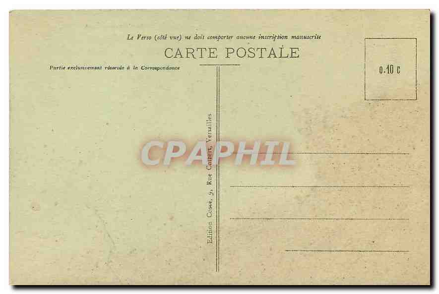 CPA Versailles Le Parc Bassin de Latone Grandes Eaux  — Verso