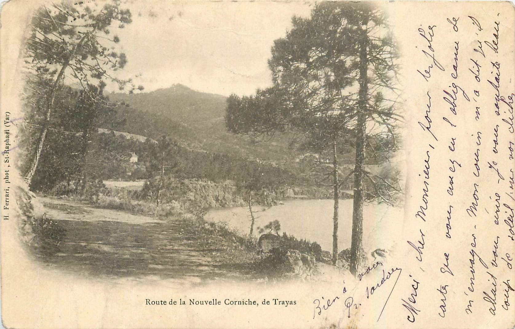 CPA Route de la Nouvelle Corniche de Trayas 