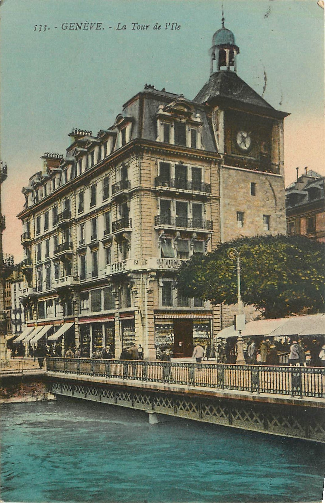 CPA Geneve La Tour de L'Ile 