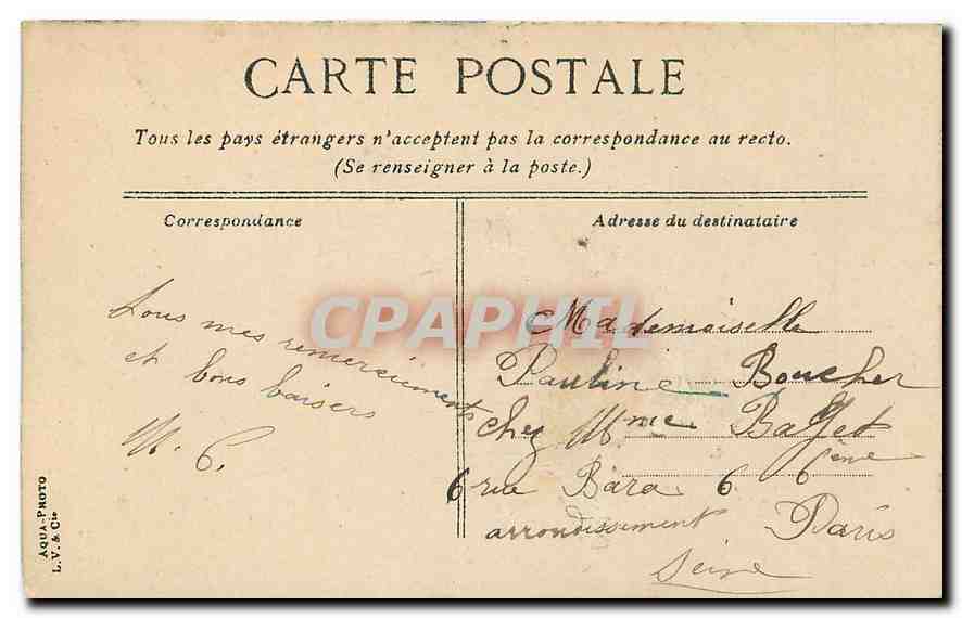 CPA Versailles Parc du Petit Trianon  — Verso