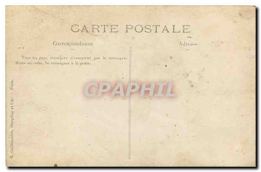 CARTE PHOTO Personnages — Rückseite
