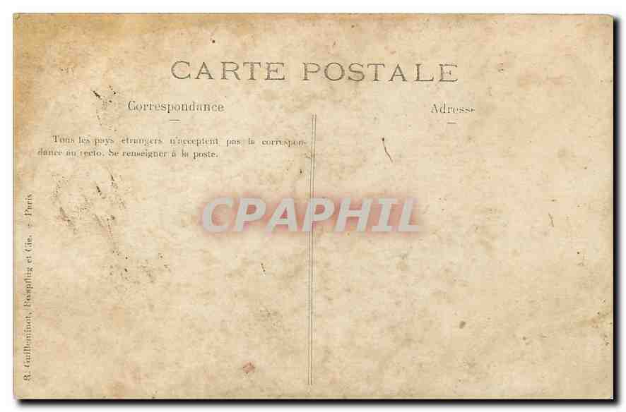 CARTE PHOTO Personnages — Rückseite