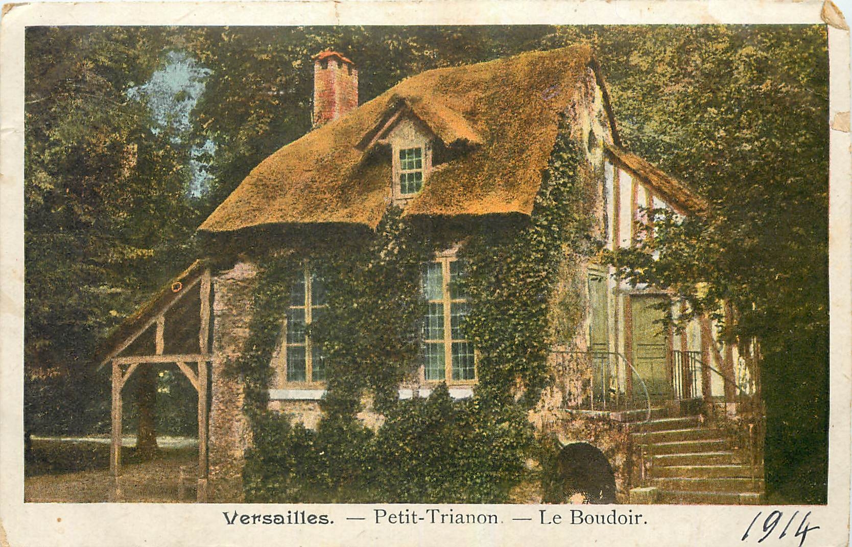 CPA Versailles Petit Trianon Le Boudoir 
