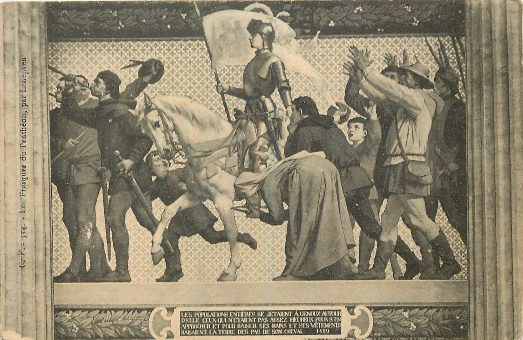 CPA Les Fresques du Pantheon par Lenepveu Jeanne d'Arc