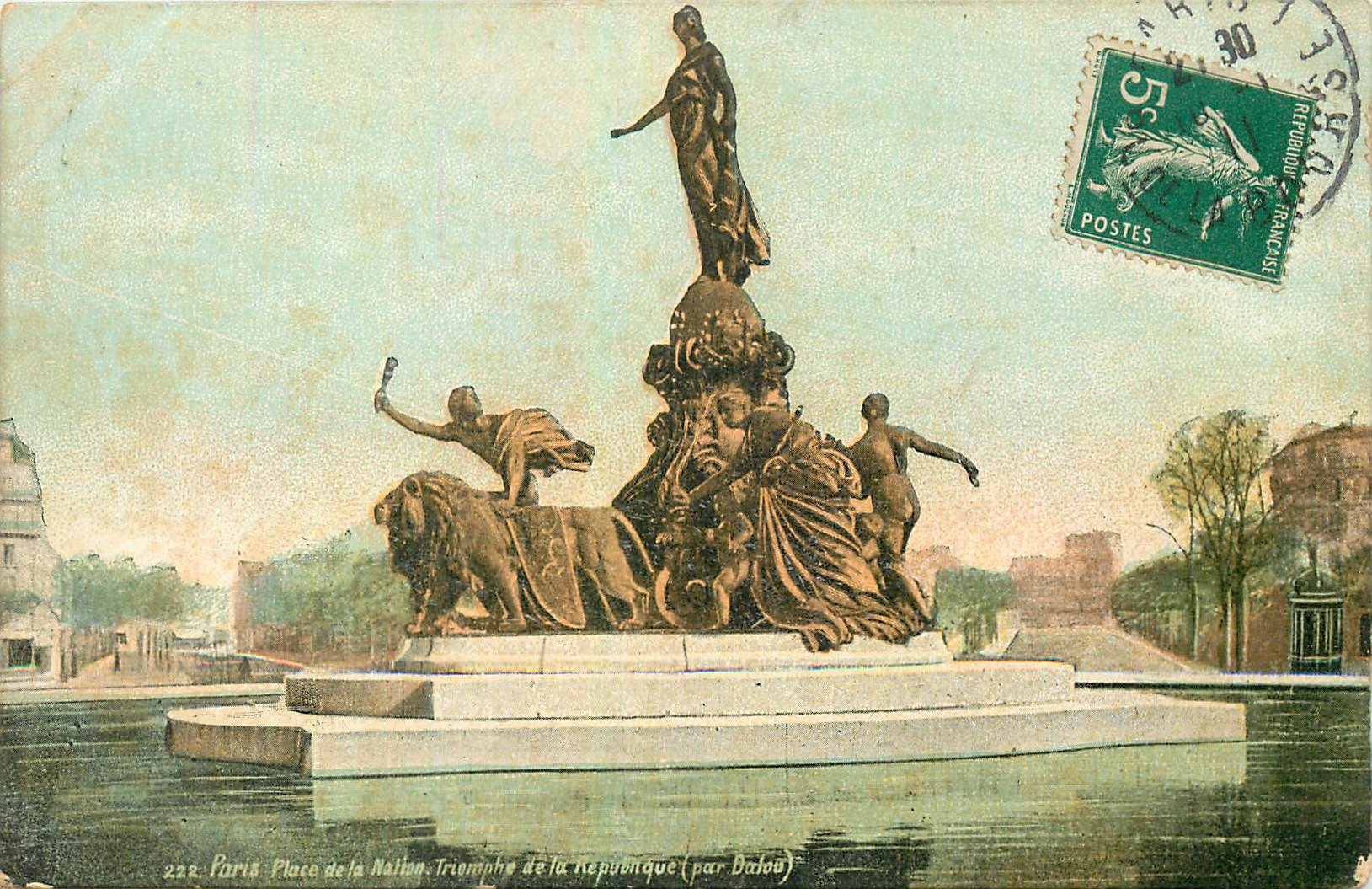 CPA Paris Place de la Nation Triomphe de la Republique 