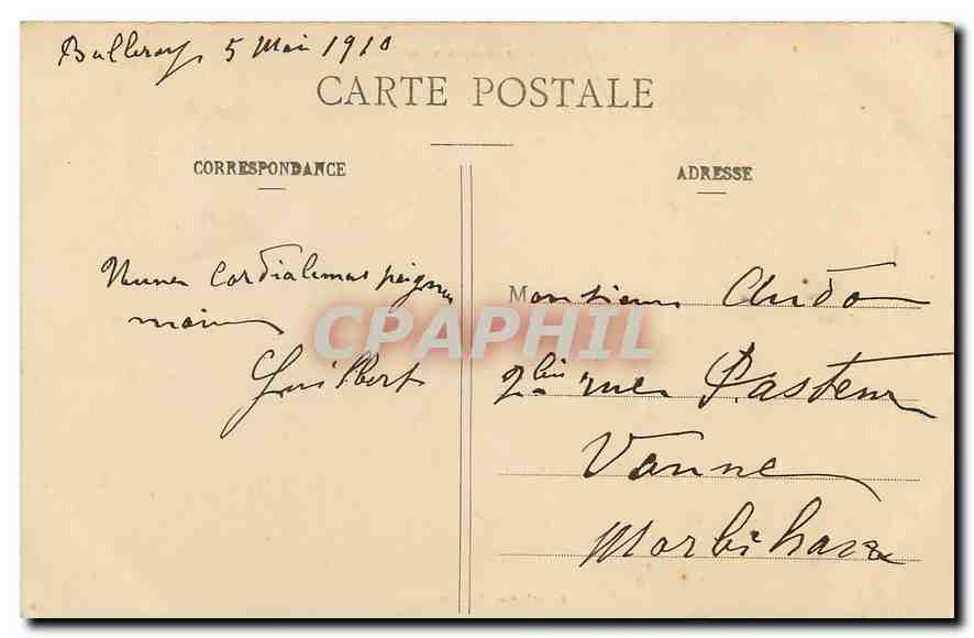 CPA Balleroy Le Chateau et les Jardins  — Rückseite
