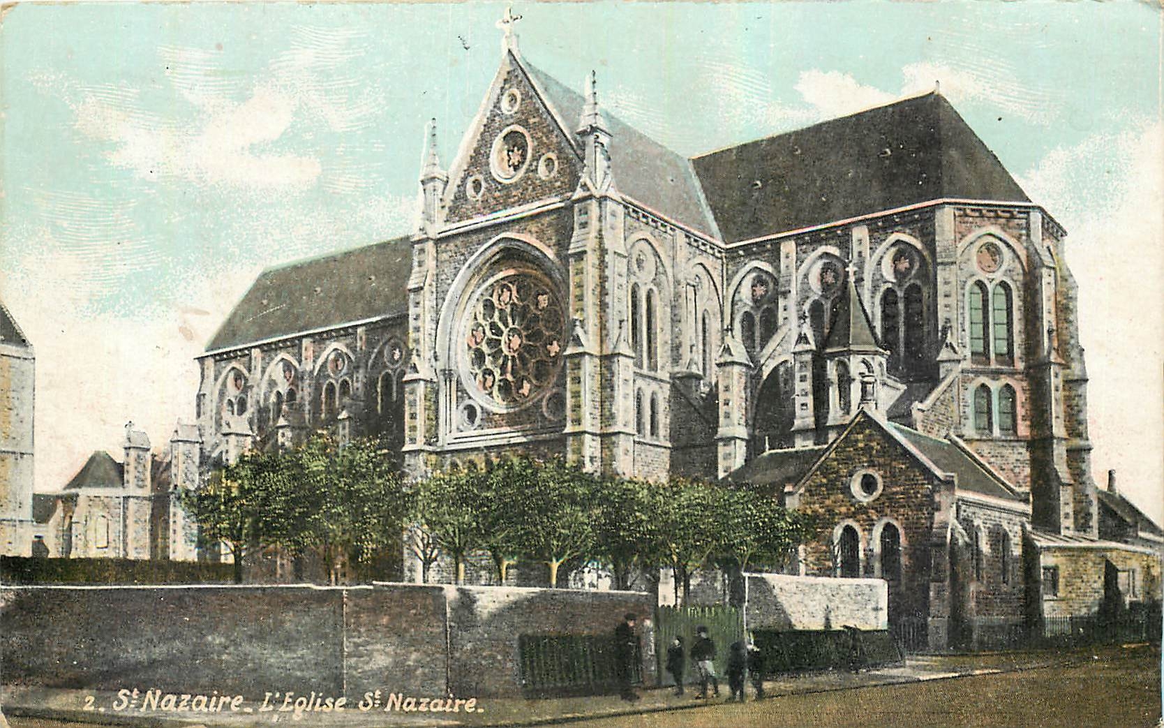 CPA St Nazaire L'Eglise St Nazaire 