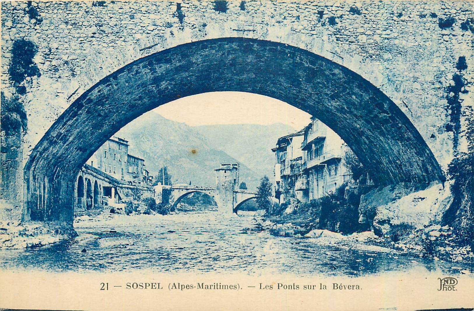 CPA Sospel Alpes Maritimes Les Ponts sur la Bevera 