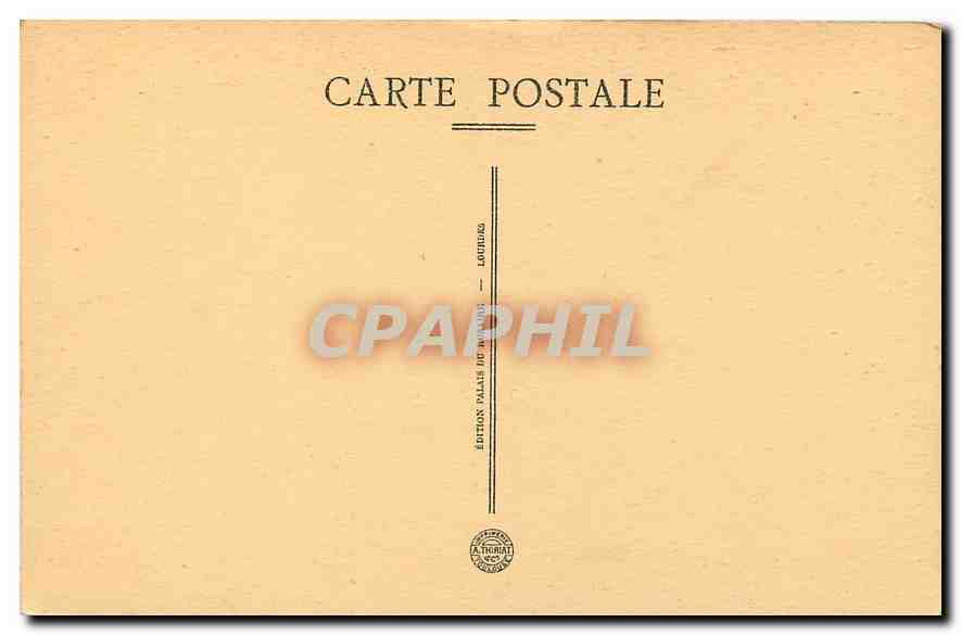 CPA Lourdes Entree du Rosaire  — Verso