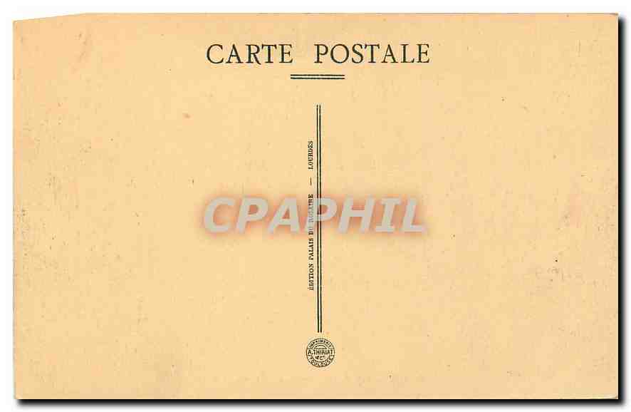 CPA Lourdes Les Sanctuaires vus du Chateau Fort  — Rückseite