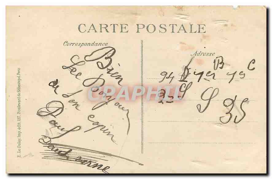 CPA Un Bonjour de Paris Boulevard des Italiens  — Rückseite