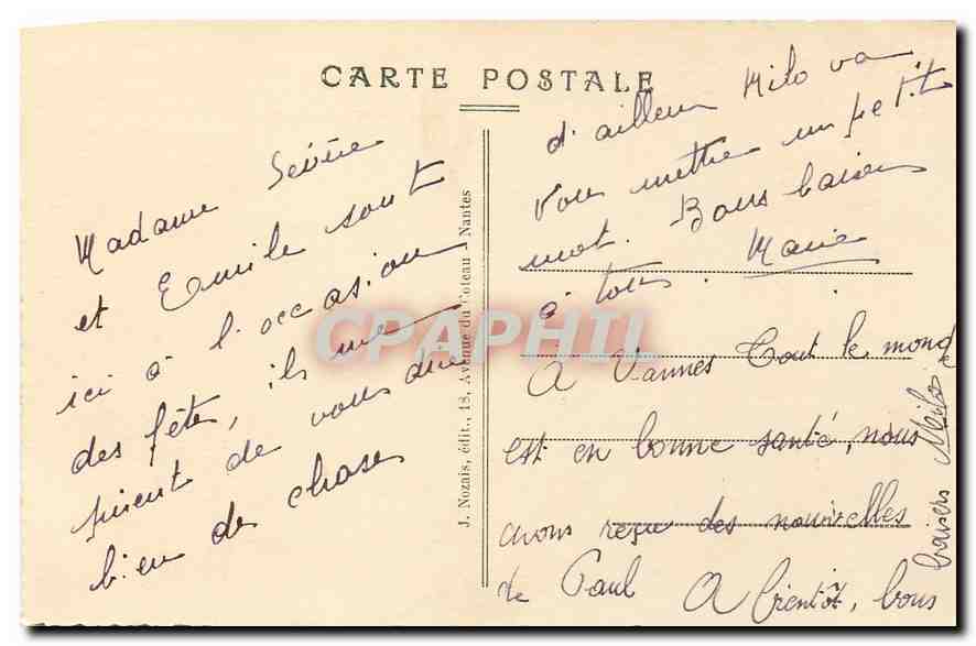 CPA Ste Anne d'Auray Morbithan La Fontaine miraculeuse et le Monument aux soldats Bretons morts dura — Rückseite
