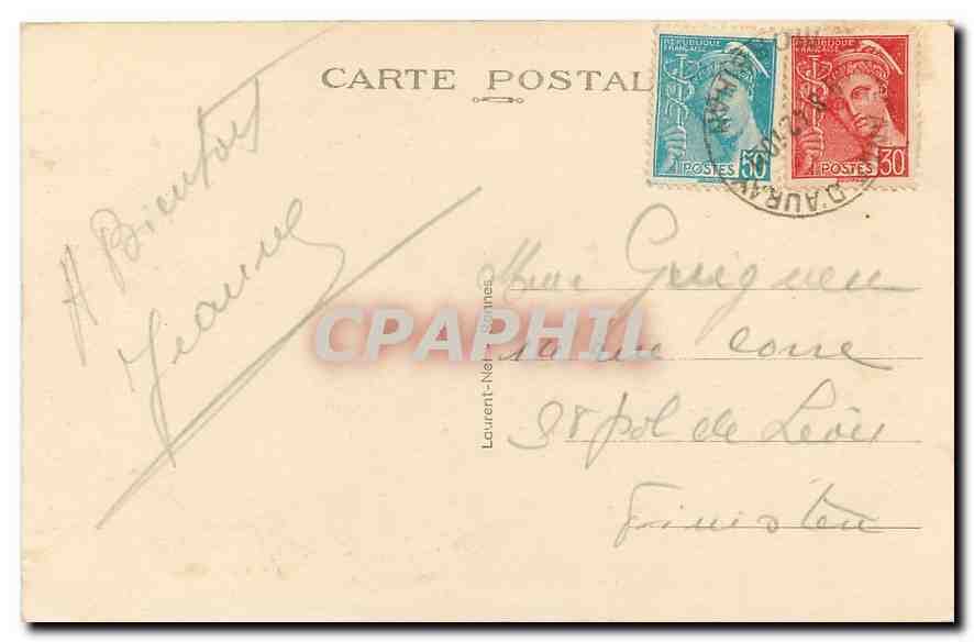 Sainte-Anne-d'Auray — La Basilique et la Fontaine — Éditeur non visible, n° de série 3995 — Rückseite