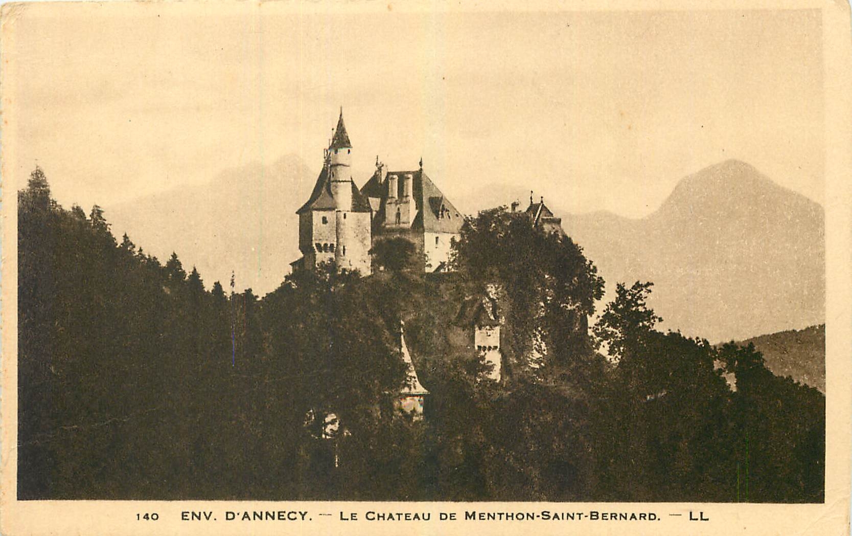 CPA Env d'Annecy Le Chateau de Menton Saint Bernard 