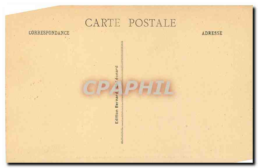 CPA Saint Leonard H V Ruines de l'Abbaye de l'Artige  — Rückseite