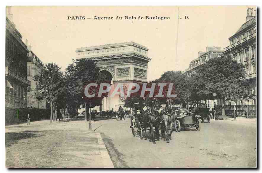 CPA Paris Avenue du Bois de Boulogne 