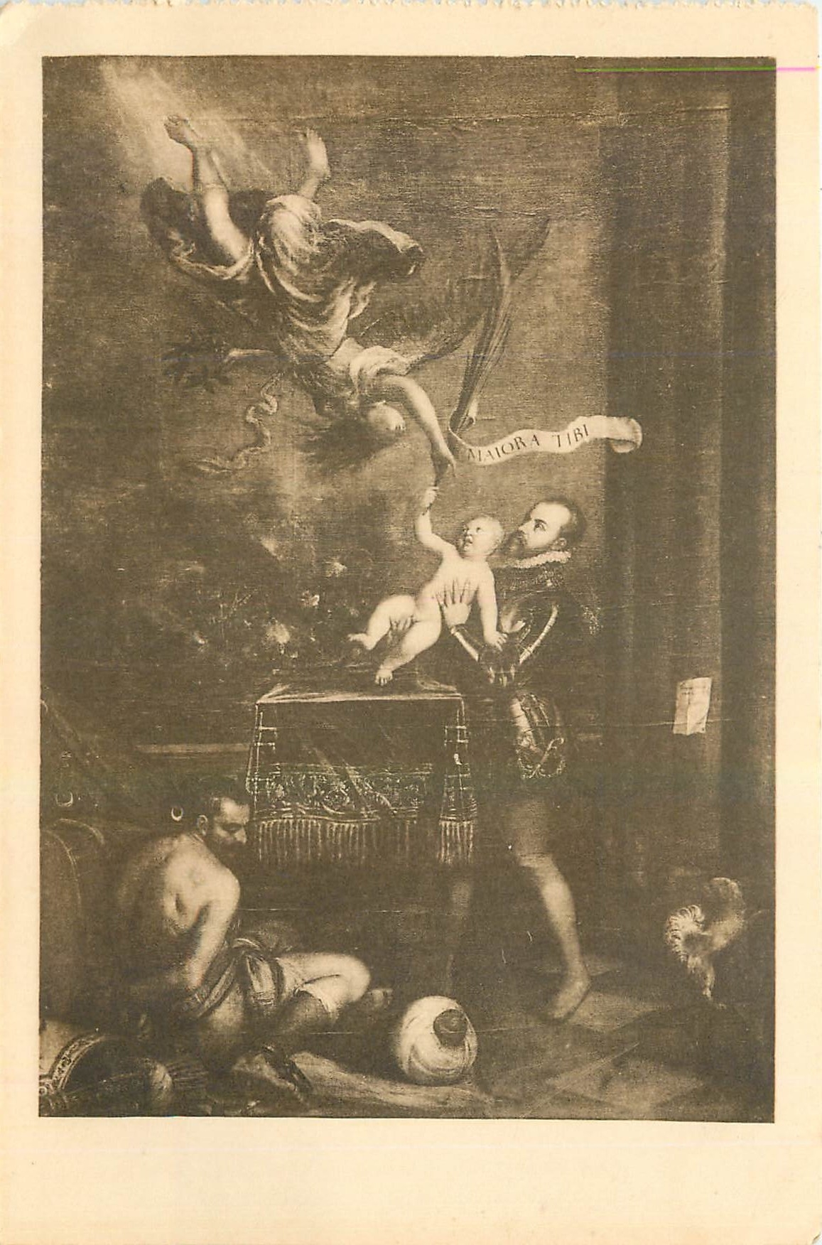 CPA Felipe II ofreciendo a la Victoria su hija Tiziano Museo del Prado 