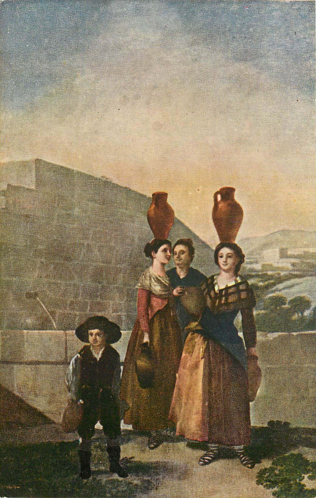 CPA Museo del Prado Goya Las Mozas de Cantaro 