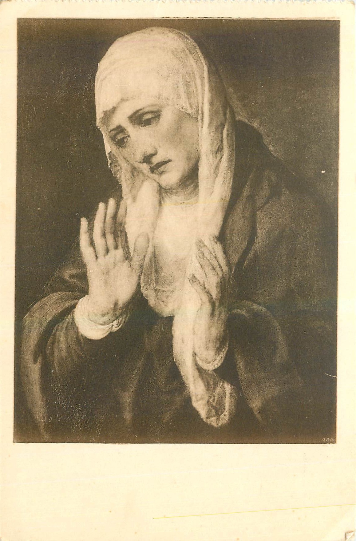 CPA La Vierge de los Delores Museo del Prado 