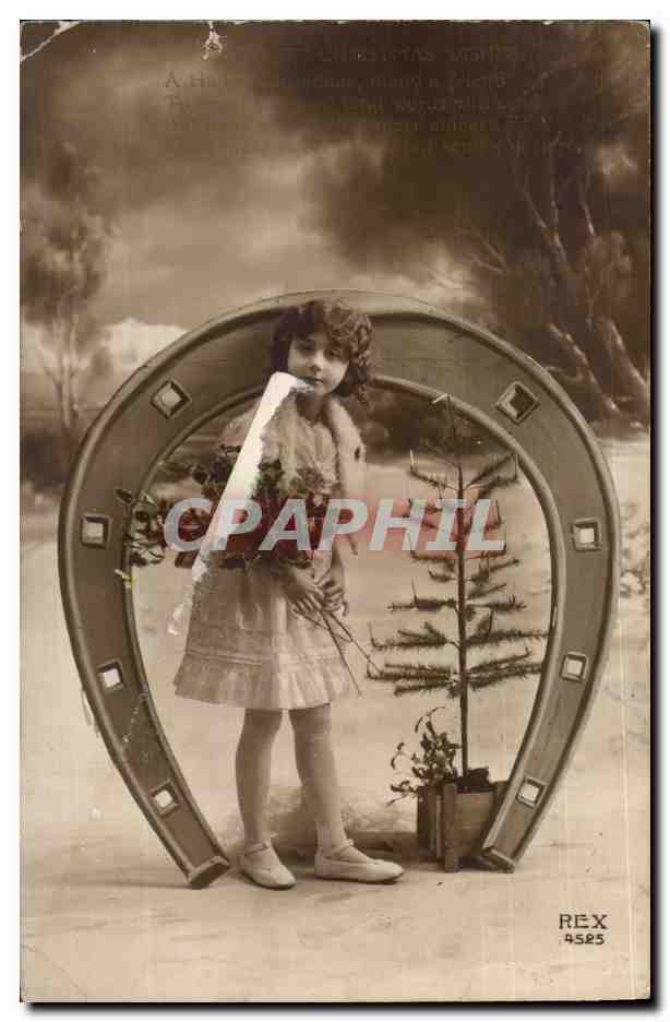 CPA Fantaisie Femme Fer a cheval