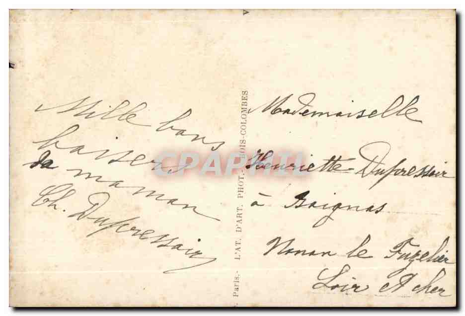 CPA Fantaisie Enfant Joyeuses Paques — Rückseite