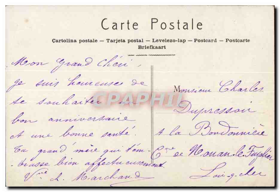 CPA Fantaisie Enfant  — Rückseite