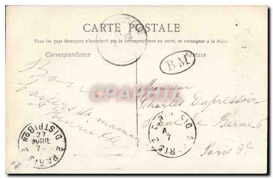 CPA Fantaisie Enfant Joyeuses Paques — Rückseite
