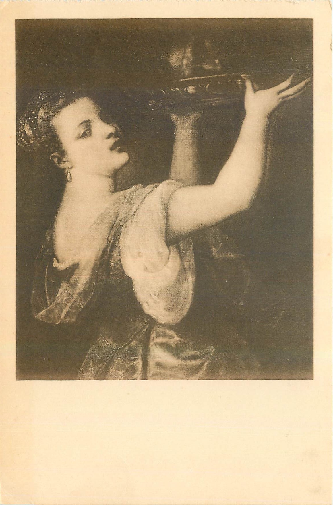CPA Museo de Prado Salome Tiziano 