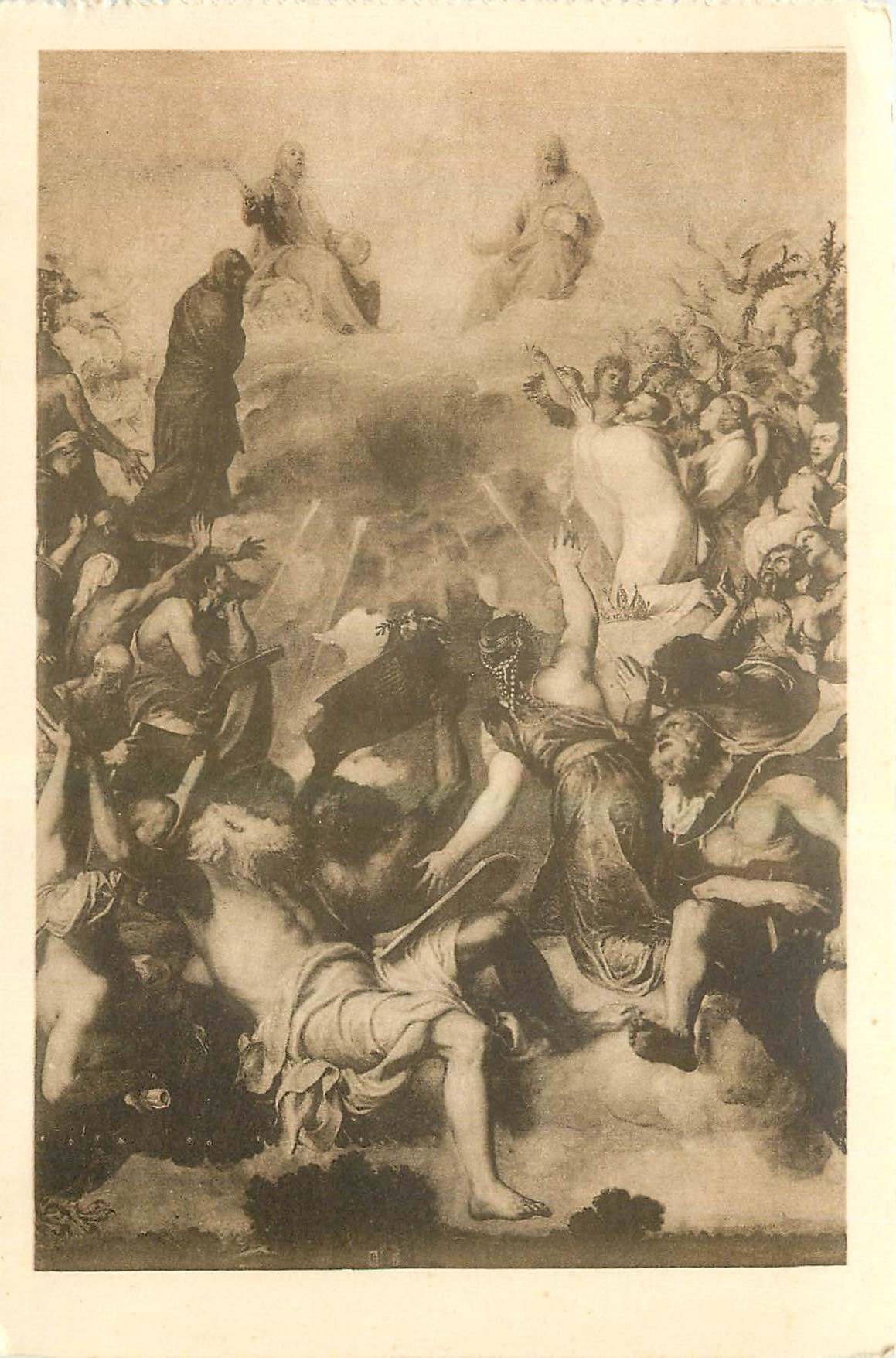 Cuadro de la Gloria — Tiziano — Éditeur Huuser y Menet, n° 432