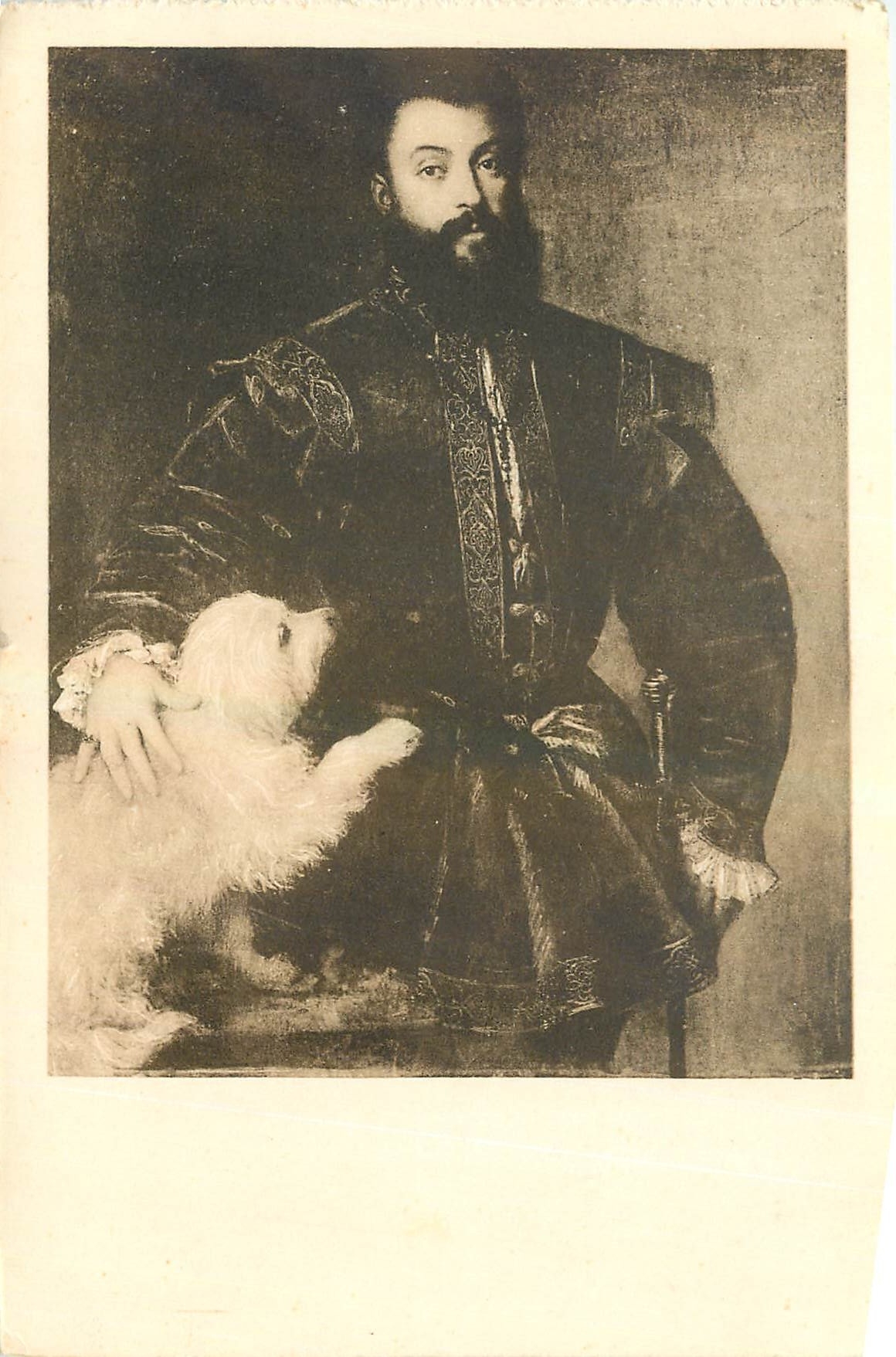 CPA Museo de Prado D Federico Gonzaga Daque de Mantua Tiziano 