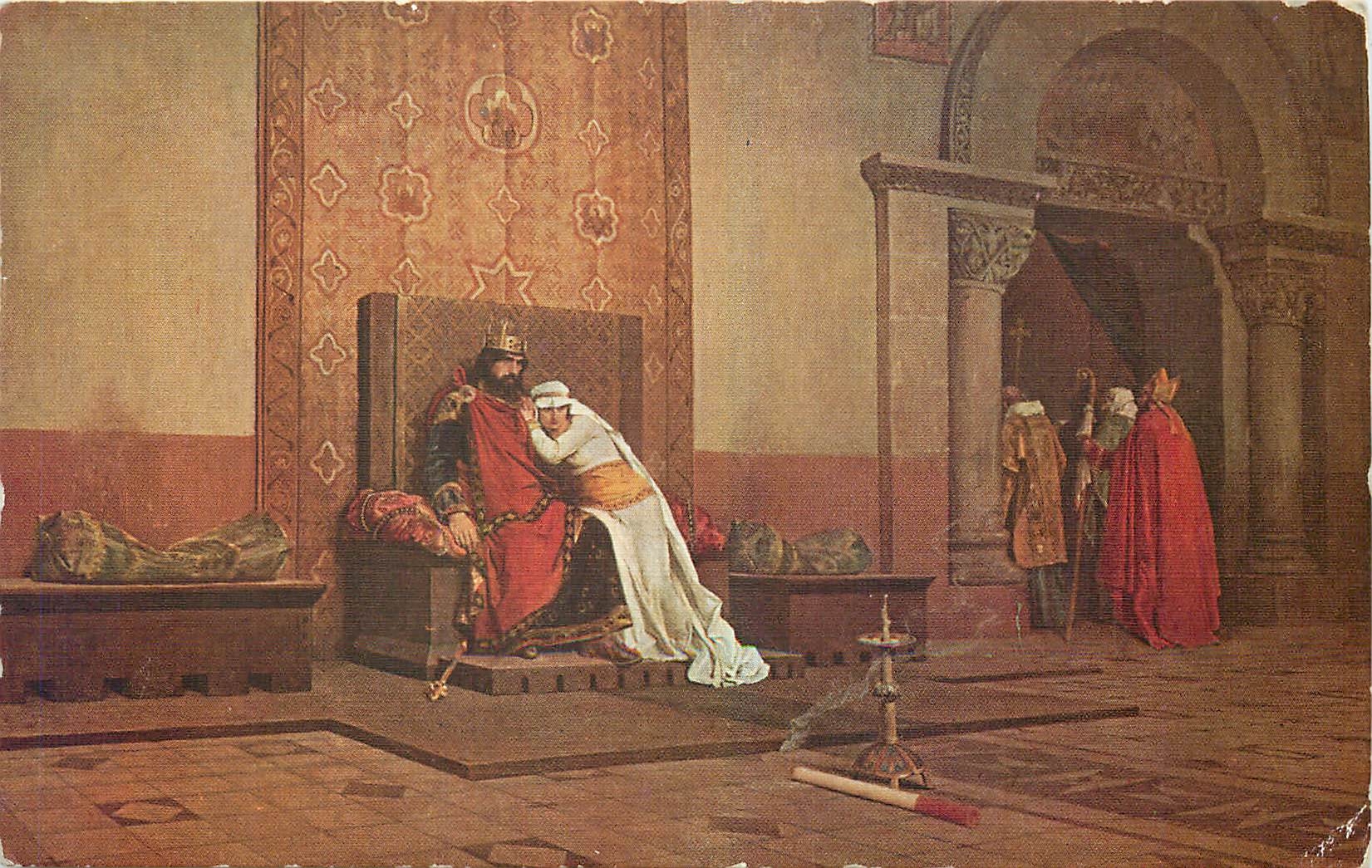 CPA Laurens L'exommunication de Robert Le Pieux