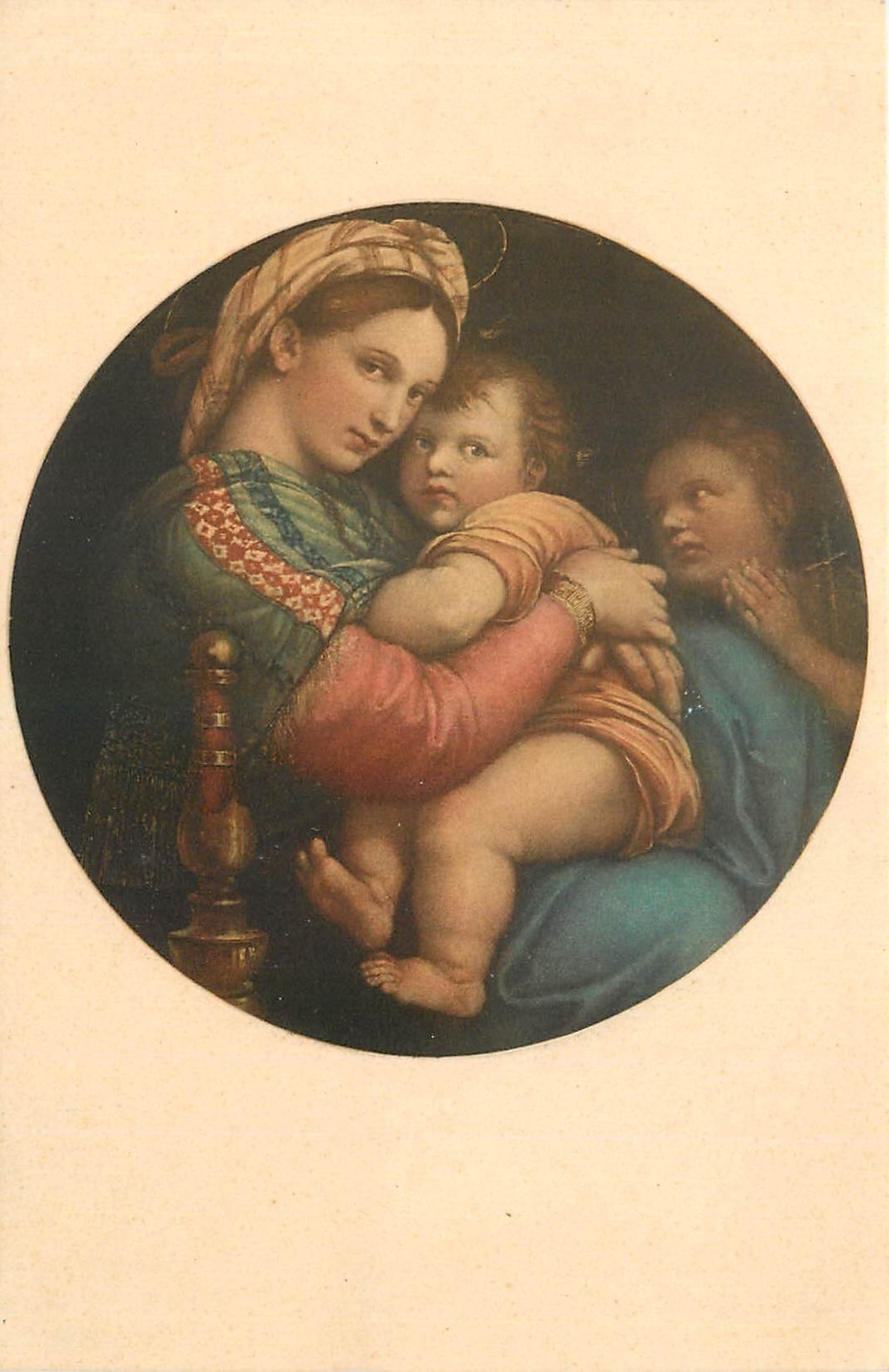 CPA Madonna Della Seggiola Raffaello Firenze