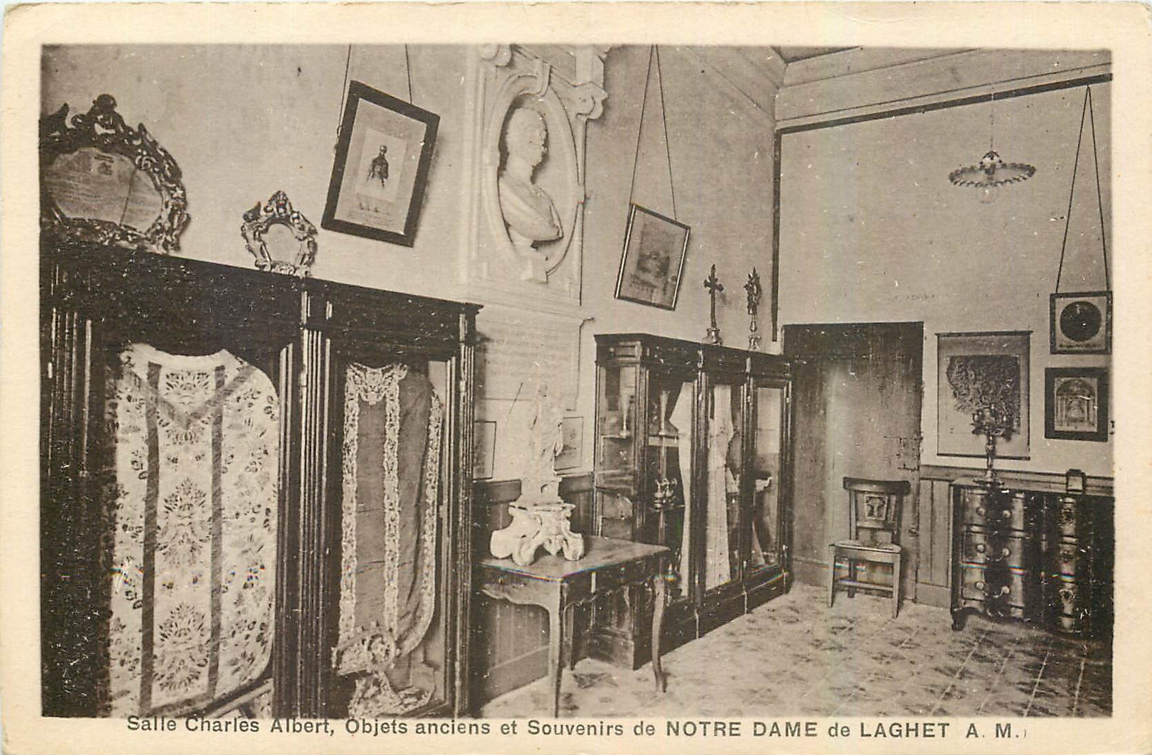 CPA Salle Charles Albert Souvenirs de Notre Dame de Laghet 