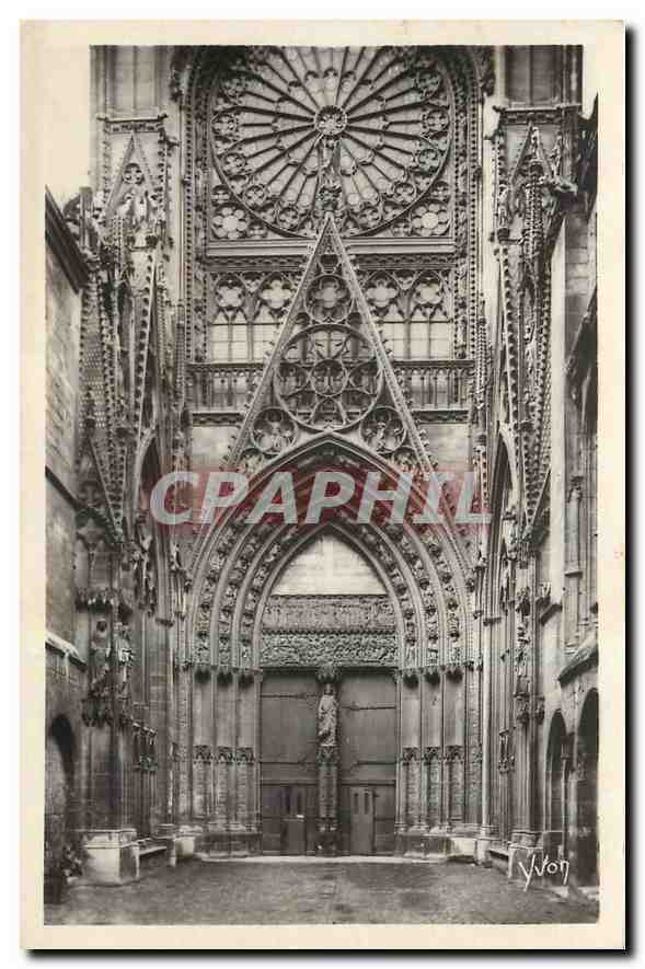 CPA La Douce France Rouen Cathedrale Cour des Libraires 