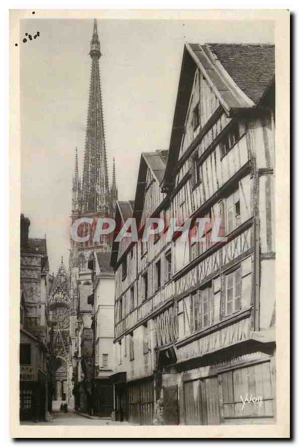 CPA La Douce France Rouen Vieille Rue 