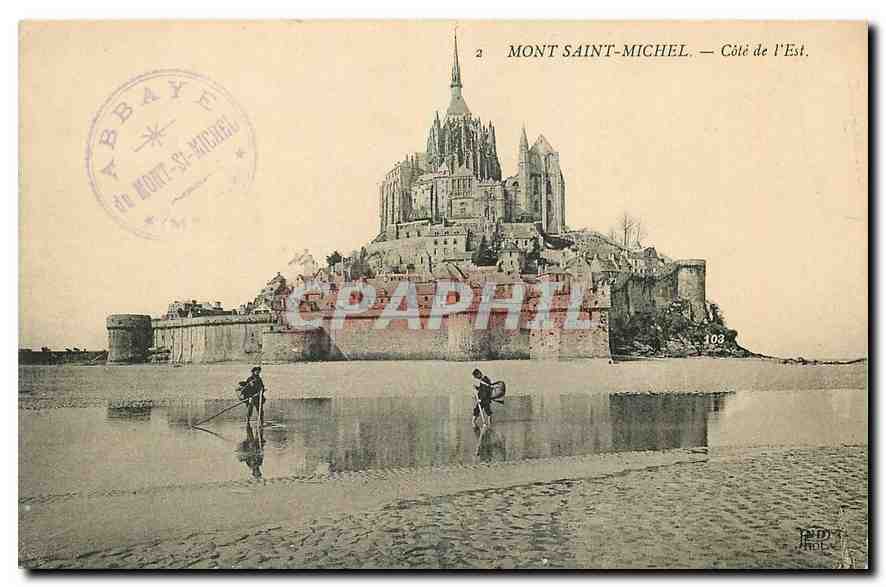 CPA Mont Saint Michel Cote d'Est 