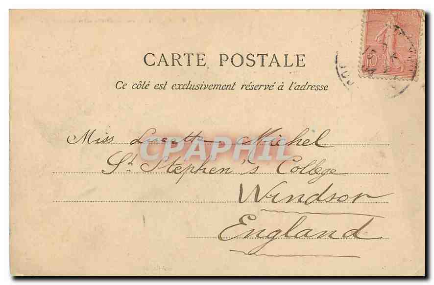 CPA Paris Saint Germain l'Auxerrois  — Rückseite