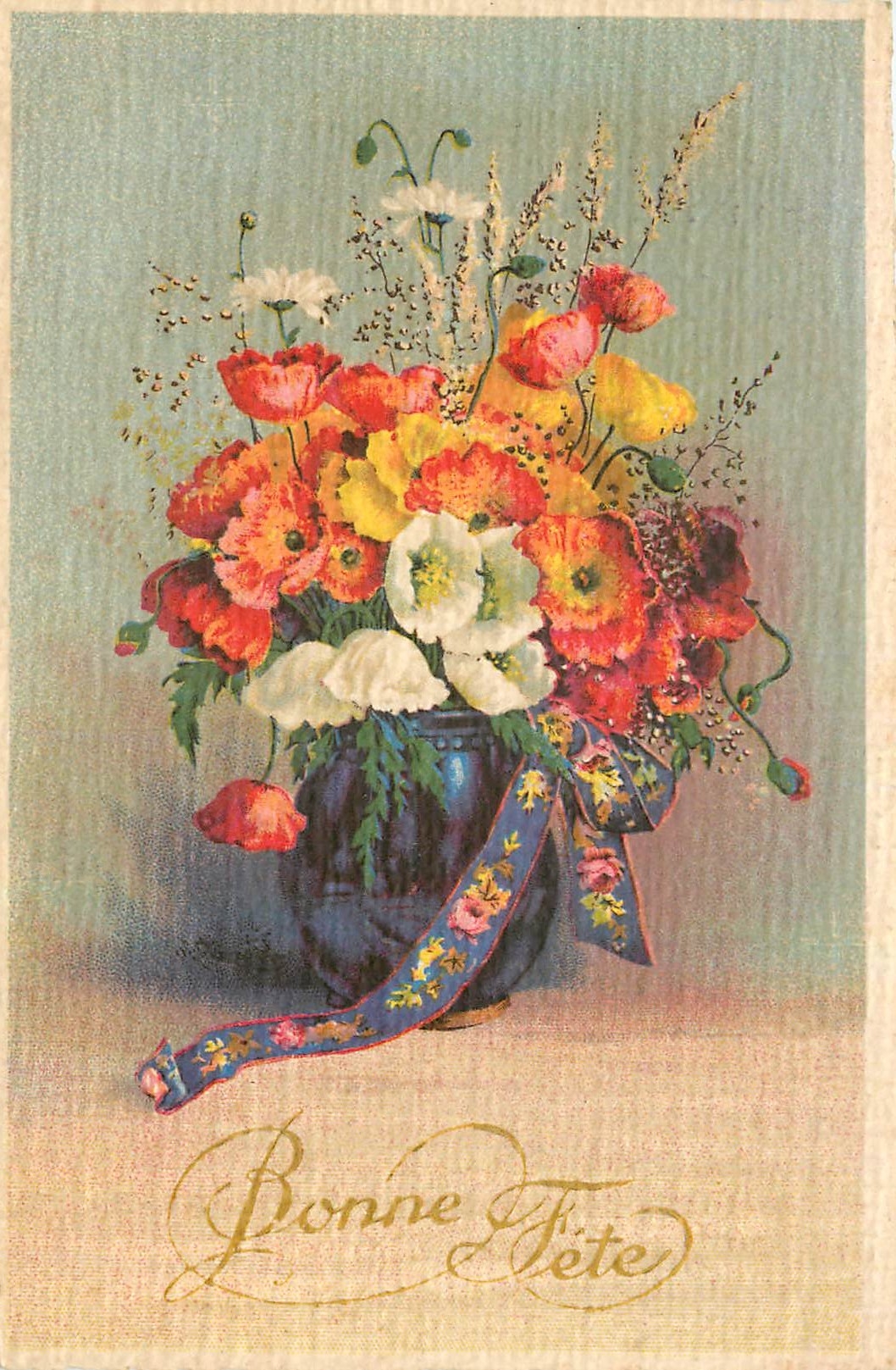 CPA Fantaisie Fleurs