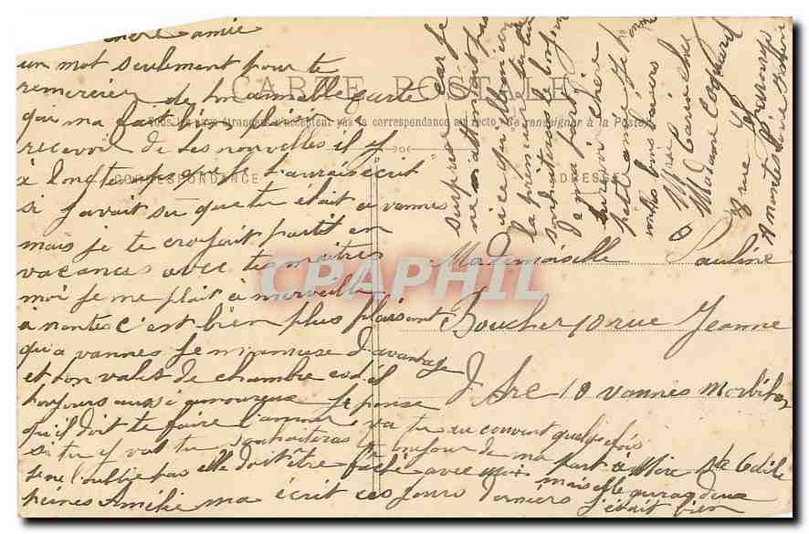 CPA Ste Anne Les orgues et le Maitre Autel  — Verso