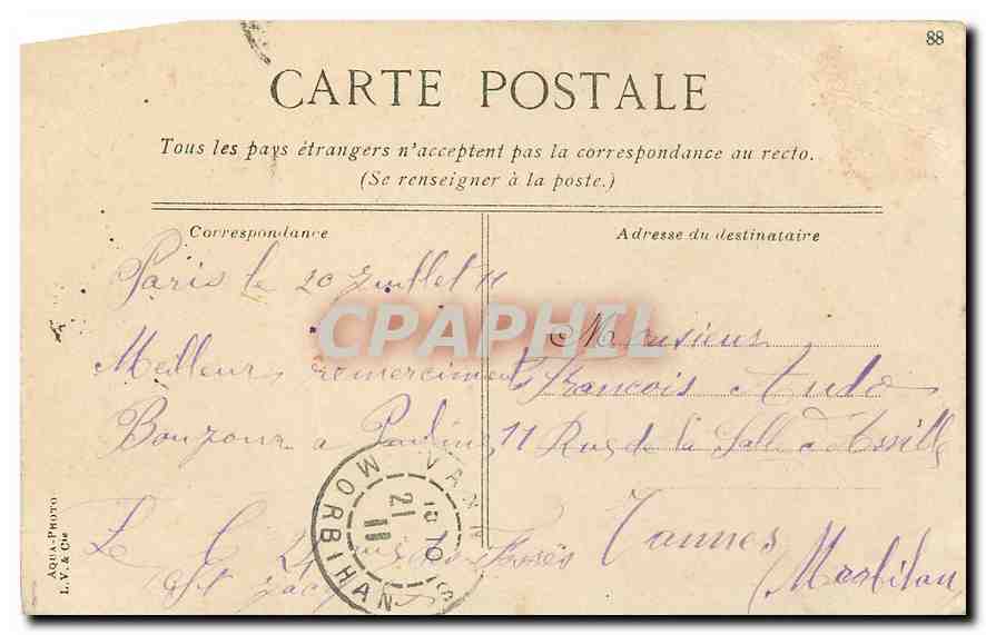 CPA Paris l'Ecole de Droit  — Rückseite
