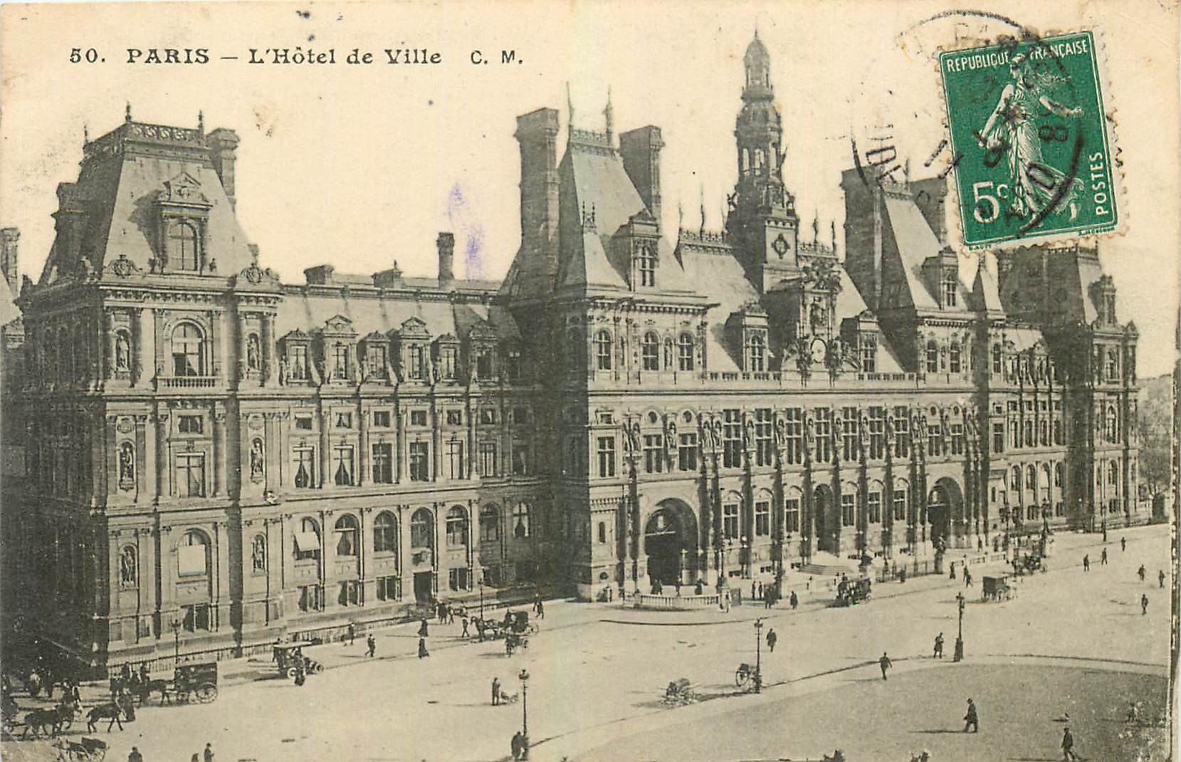 CPA Paris L'Hotel de Ville 