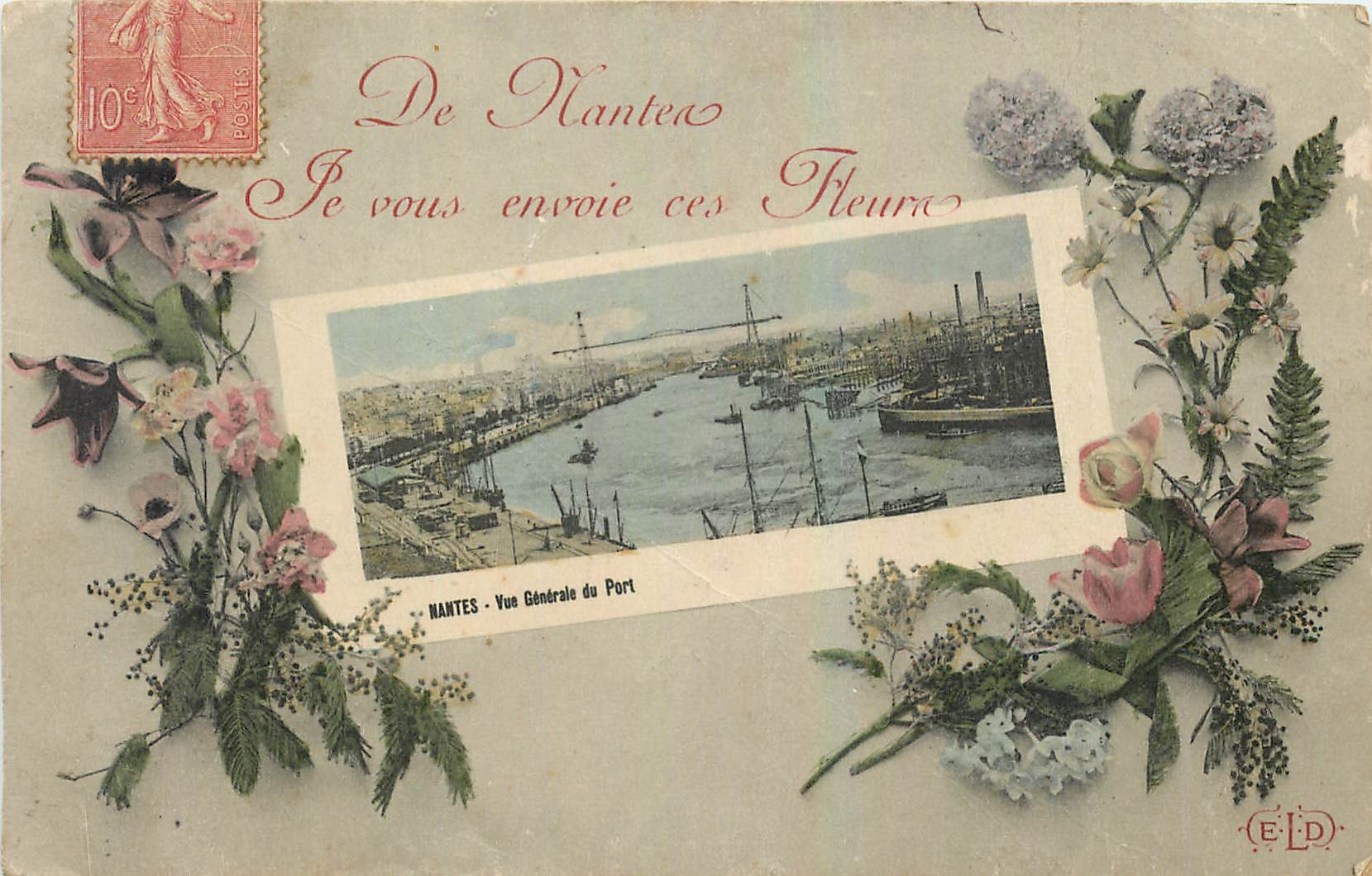 CPA De Nantes je vous envoie ces fleurs